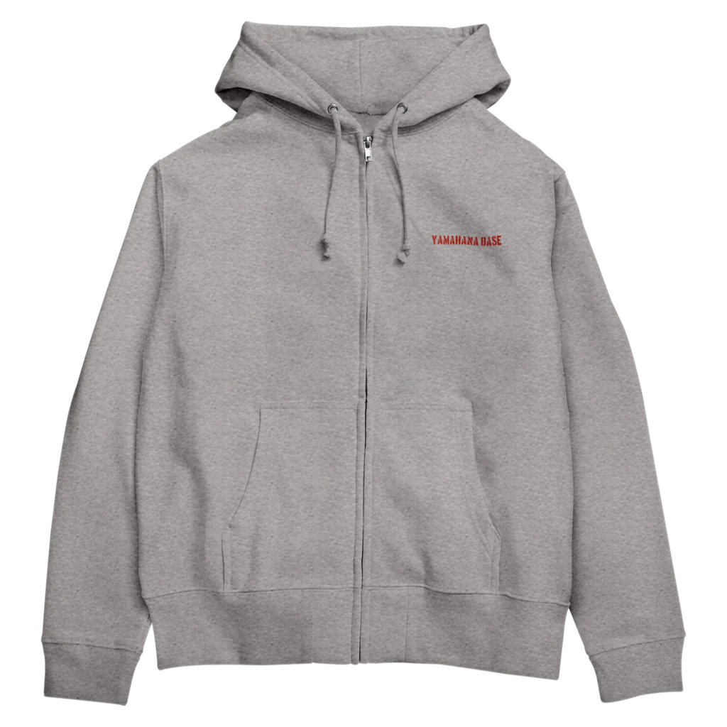 YAMAHANA BASEのオリジナルロゴ入りジップパーカー Zip Hoodie