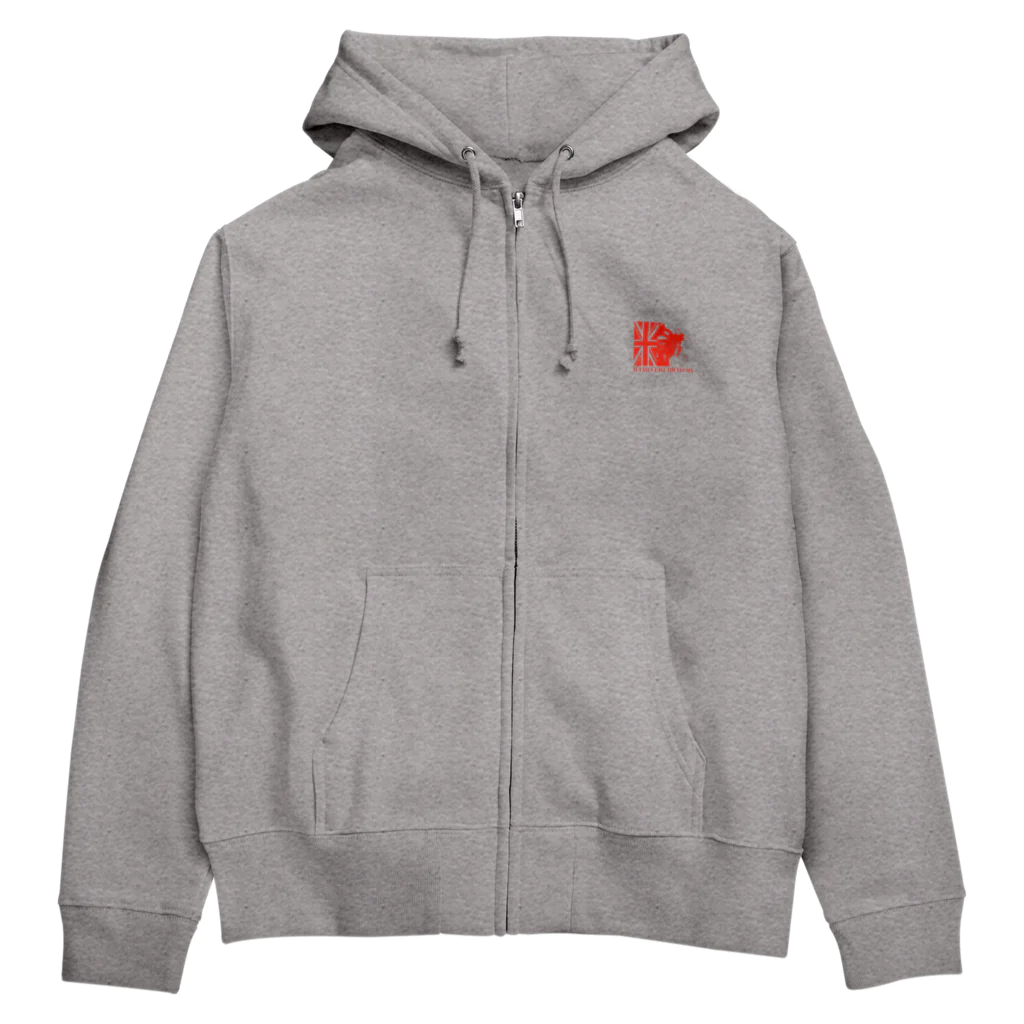 SOKICHISAITOのMOTOREDFLOWER ShiroiHana REDROGO Zip Hoodie