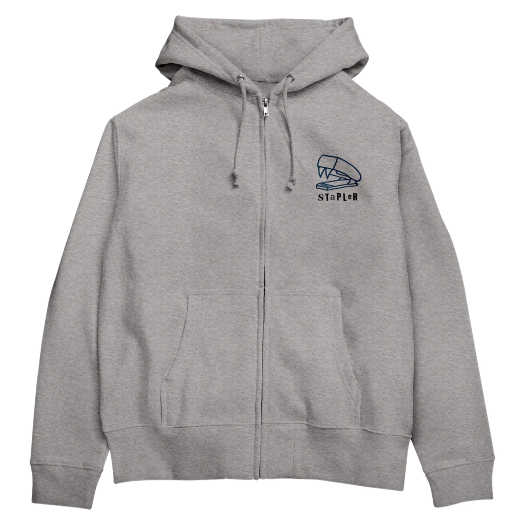 clumsyのホッチキス Zip Hoodie