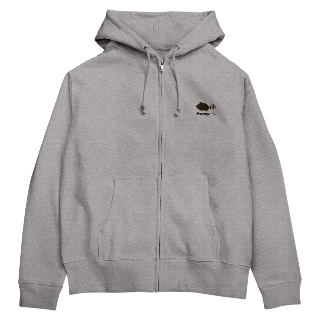 ぽん太さん家のぽんぱーかー Zip Hoodie