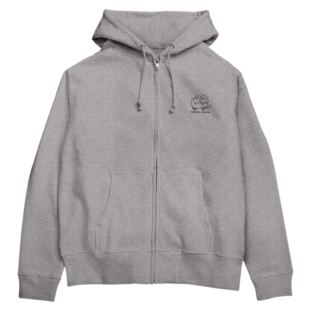 tettebolの手羽先スクーター Zip Hoodie