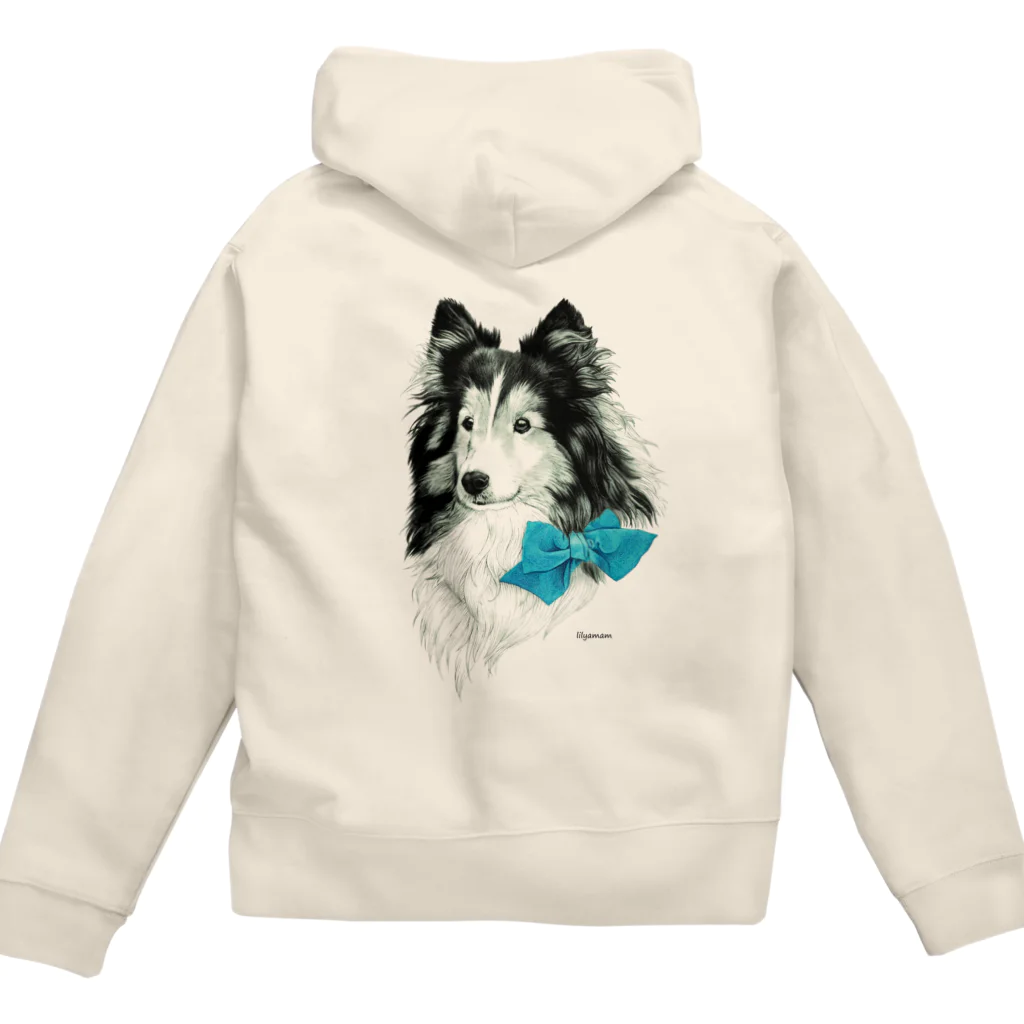 lilyamamのシェルティ Zip Hoodie