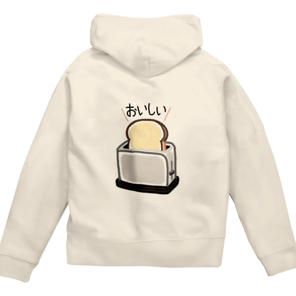 P-Colorbox＠SUZURI支部のおいしく焼けた食パン Zip Hoodie