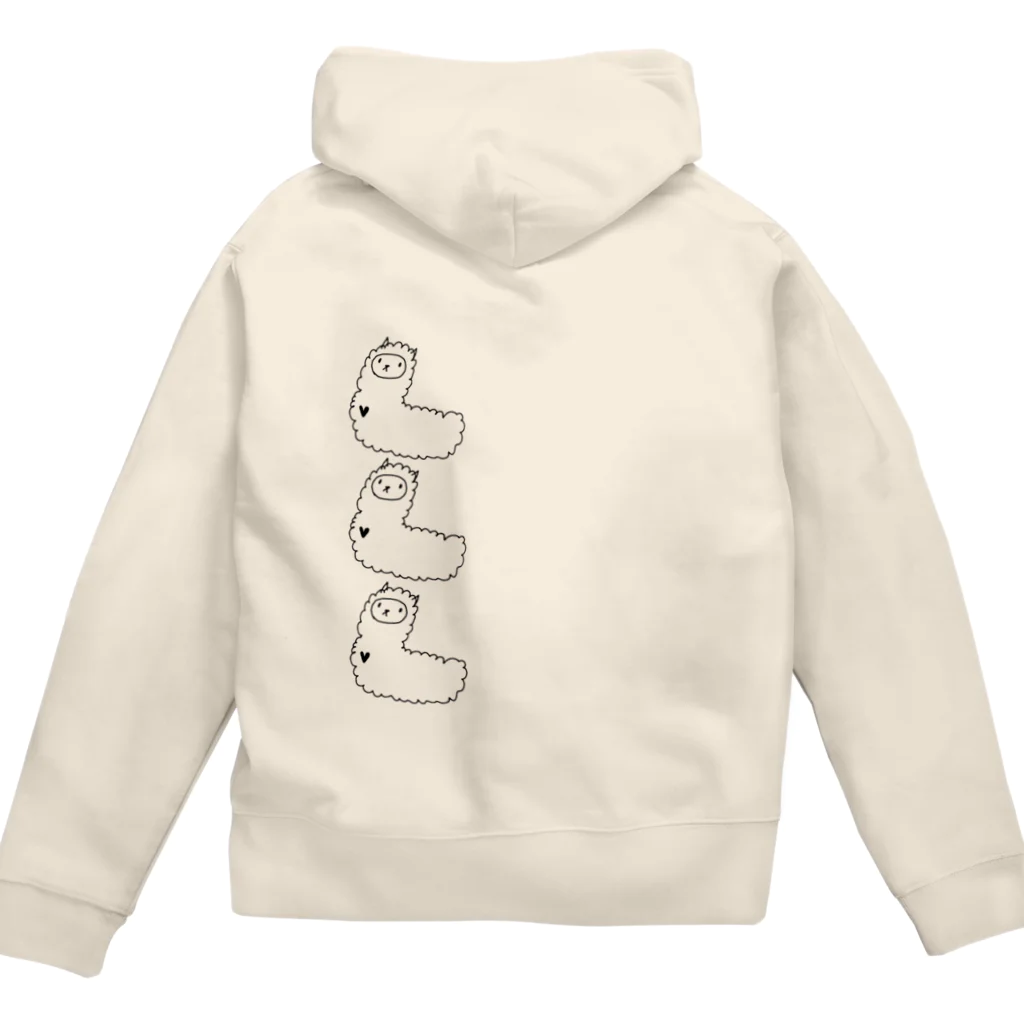 あるぱかさんのあるぱかさん Zip Hoodie