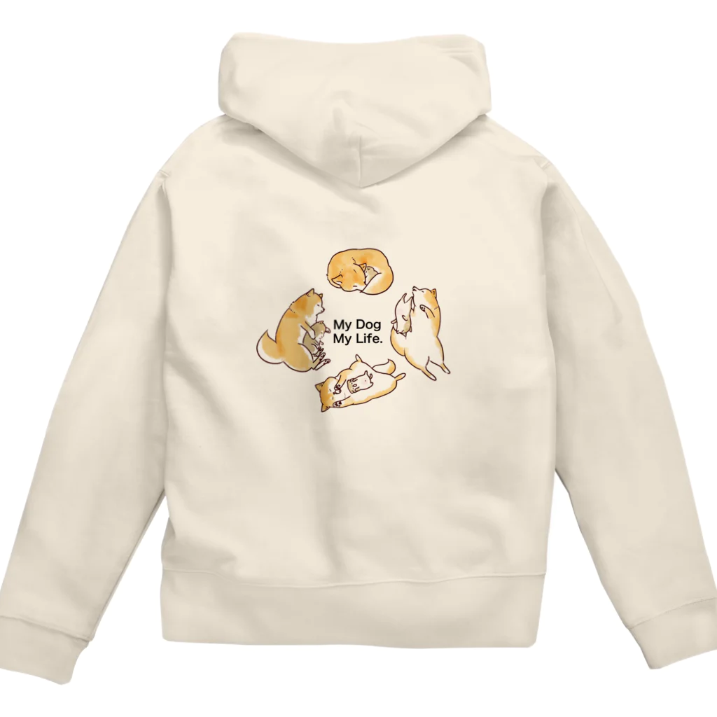 あたちたちのおみせのMy Dog My Life Second 赤柴 Zip Hoodie