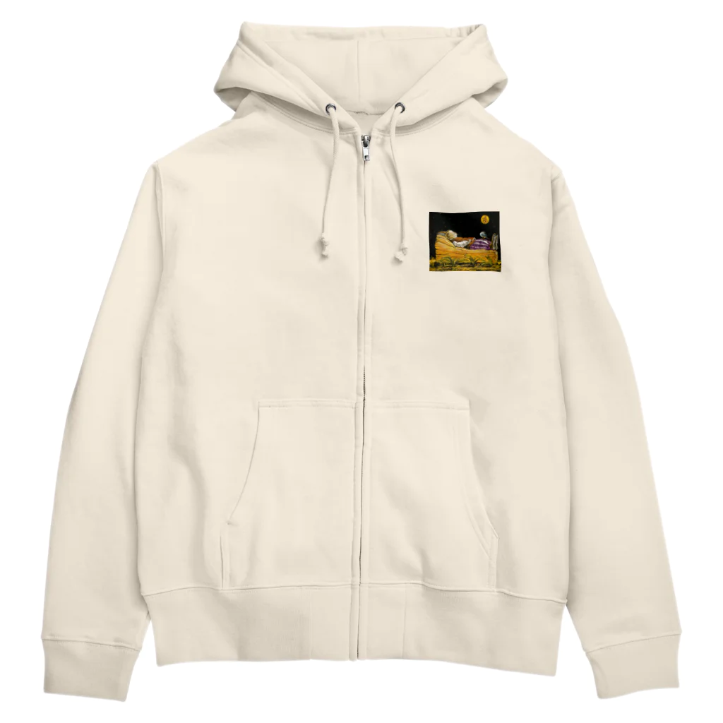 心の森ミュージアム　遊童館の星降る夜　b Zip Hoodie