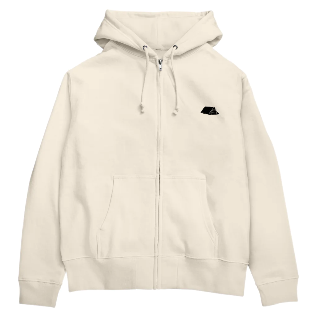 Campcamp.のCampcampのテント　黒 Zip Hoodie