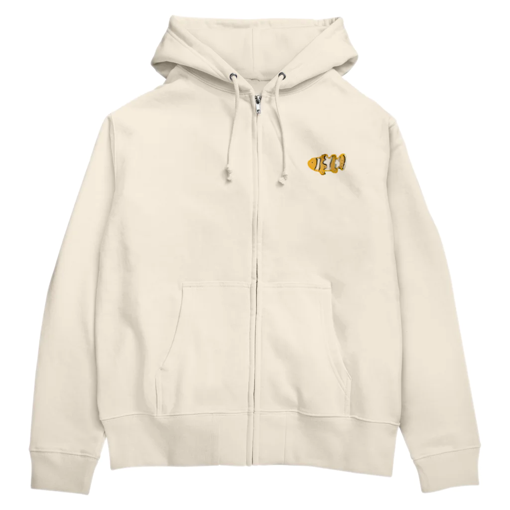 イソギンチャクのクマノミのかくれくまのみ Zip Hoodie