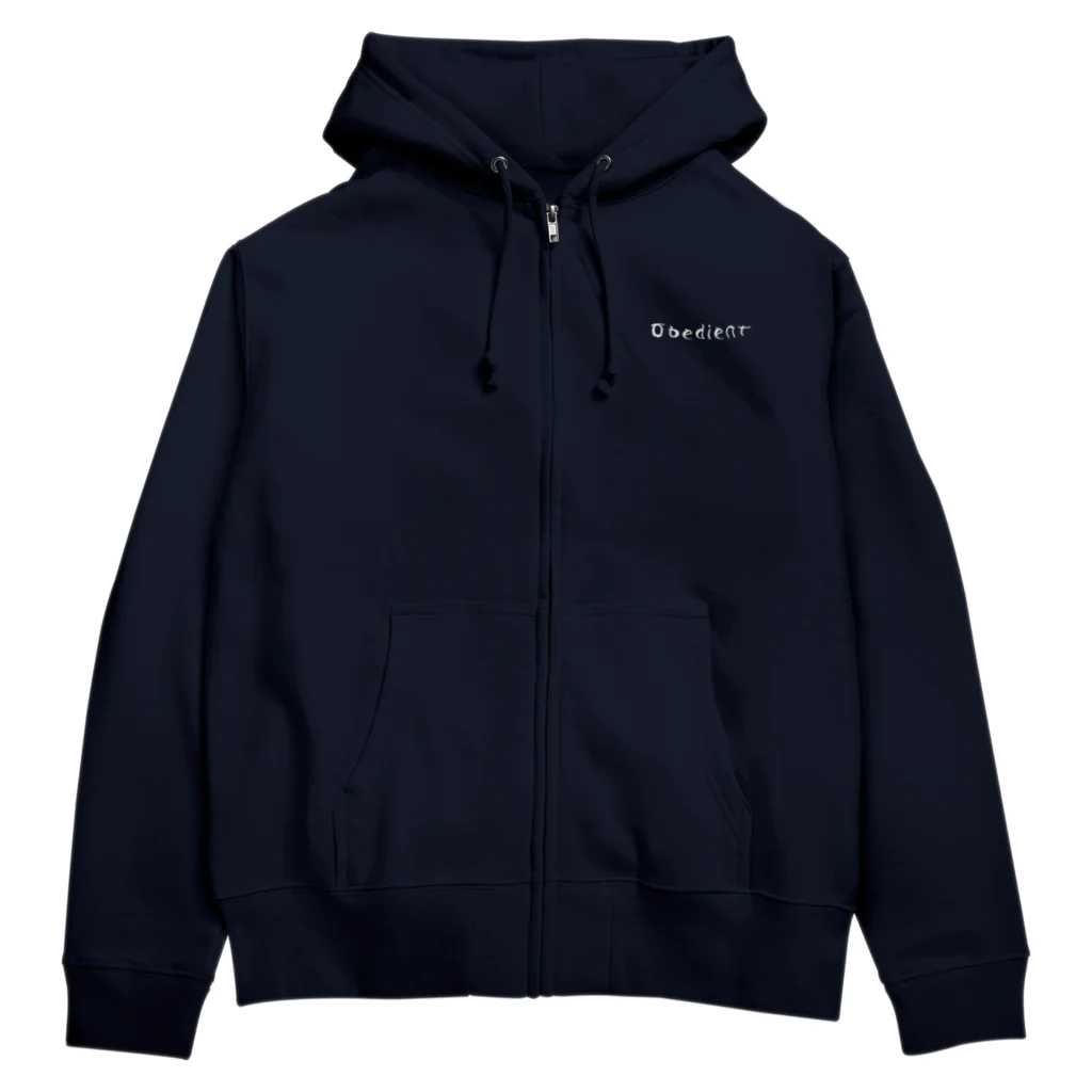 ひろし。のTシャツ屋さんのフォントシリーズ,Obedient 01 Zip Hoodie