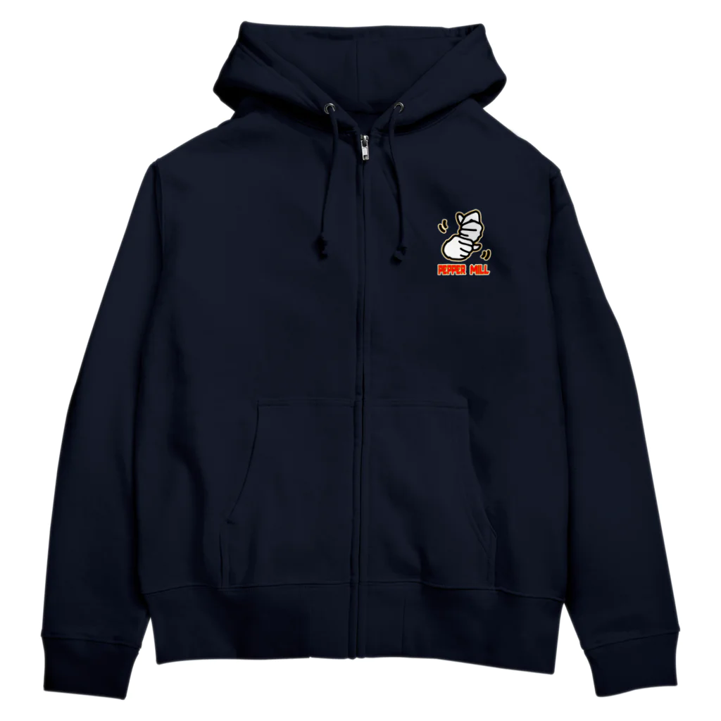 RISUTANのペッパーミル・パフォーマンス　WBC風ロゴ入り Zip Hoodie