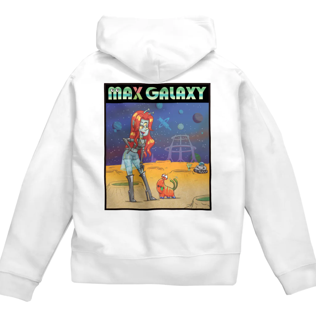 nidan-illustrationのMAX GALAXY Zip Hoodie