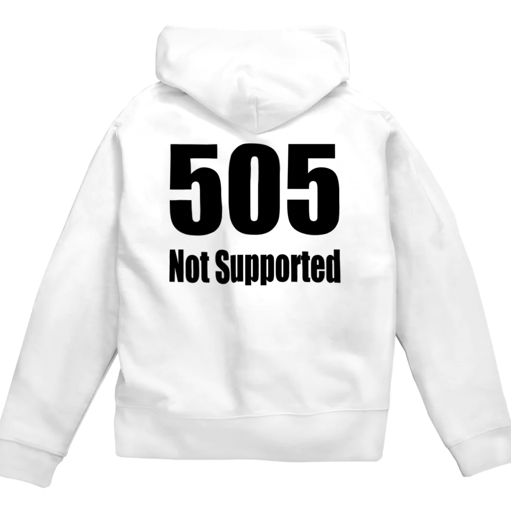 Error Correctionの505 Not Supported Zip Hoodie