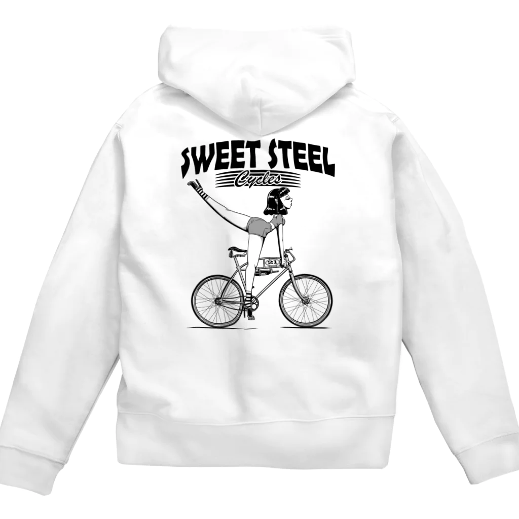 nidan-illustrationの"SWEET STEEL Cycles" #2 Zip Hoodie