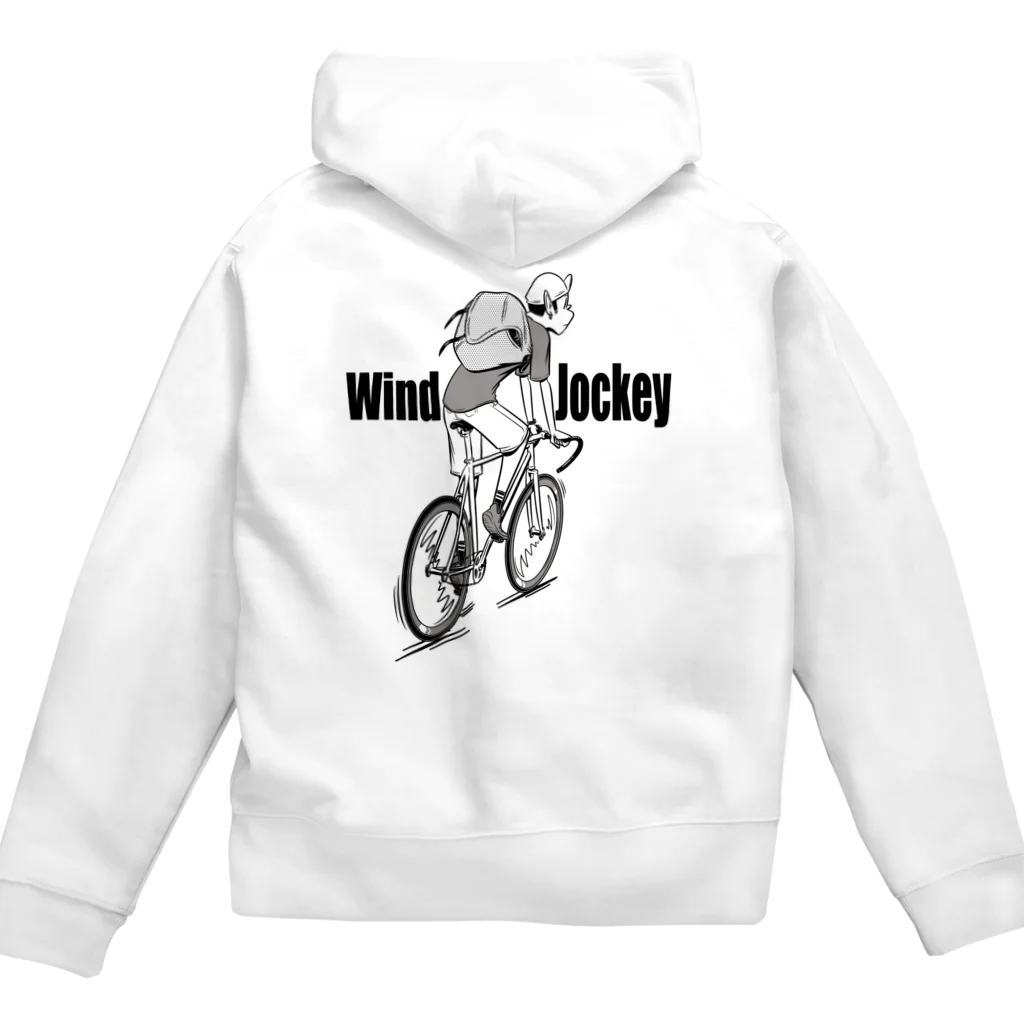 nidan-illustrationの"Wind Jockey" ジップパーカー