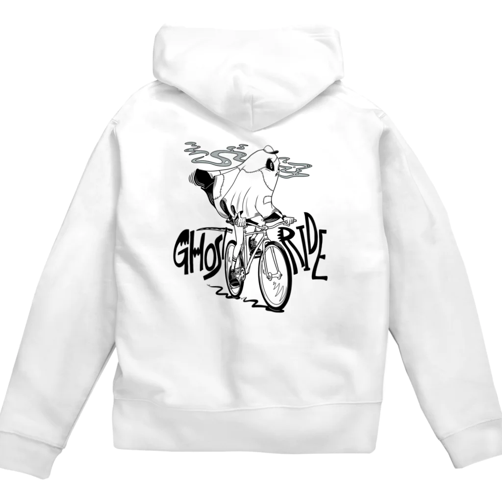 nidan-illustrationの"GHOST RIDE" Zip Hoodie