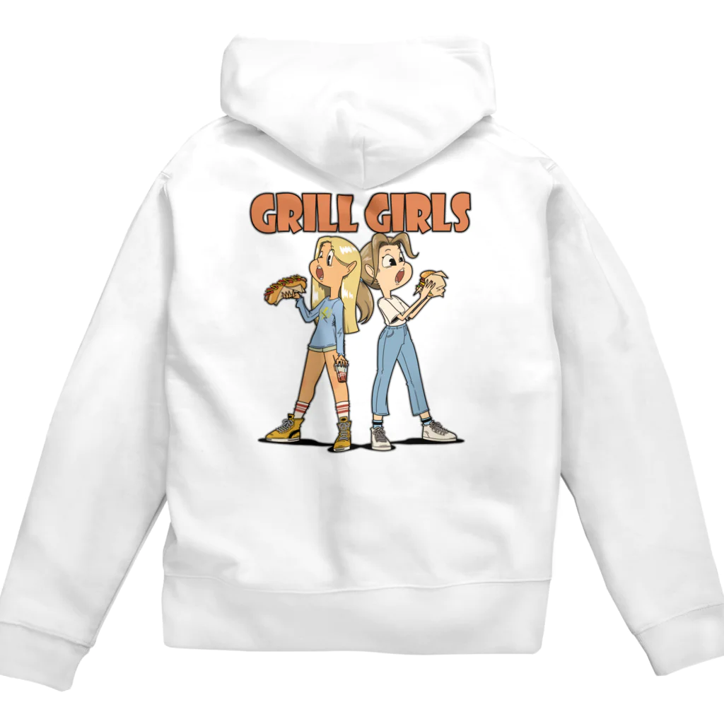 nidan-illustrationの"grill girls" Zip Hoodie