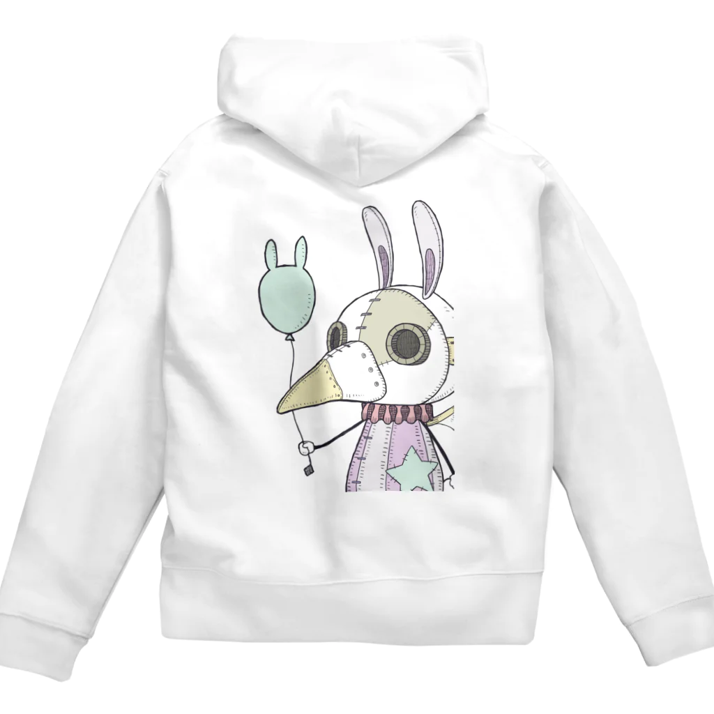 shikA/サビヲシカのスチパンうさぎ(風船2) Zip Hoodie