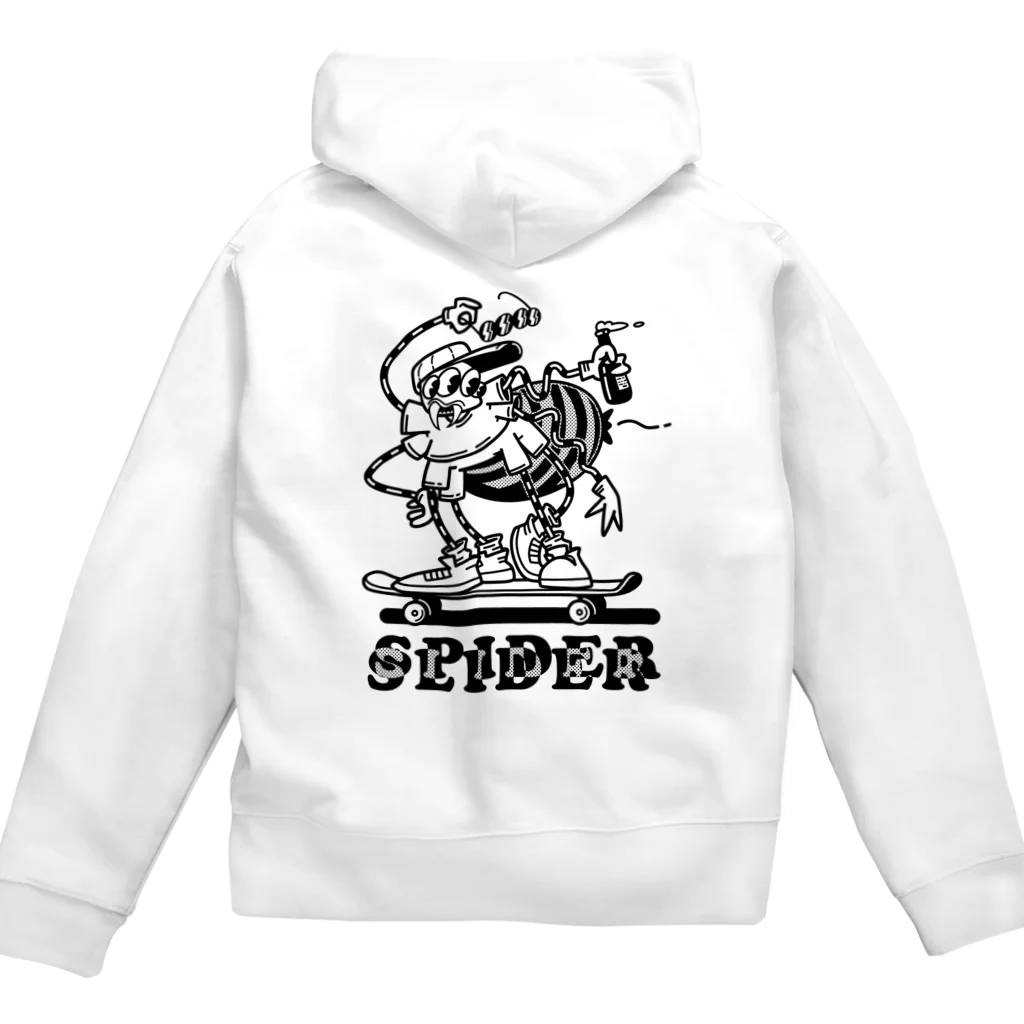 nidan-illustrationの"SPIDER SLIDER" Zip Hoodie