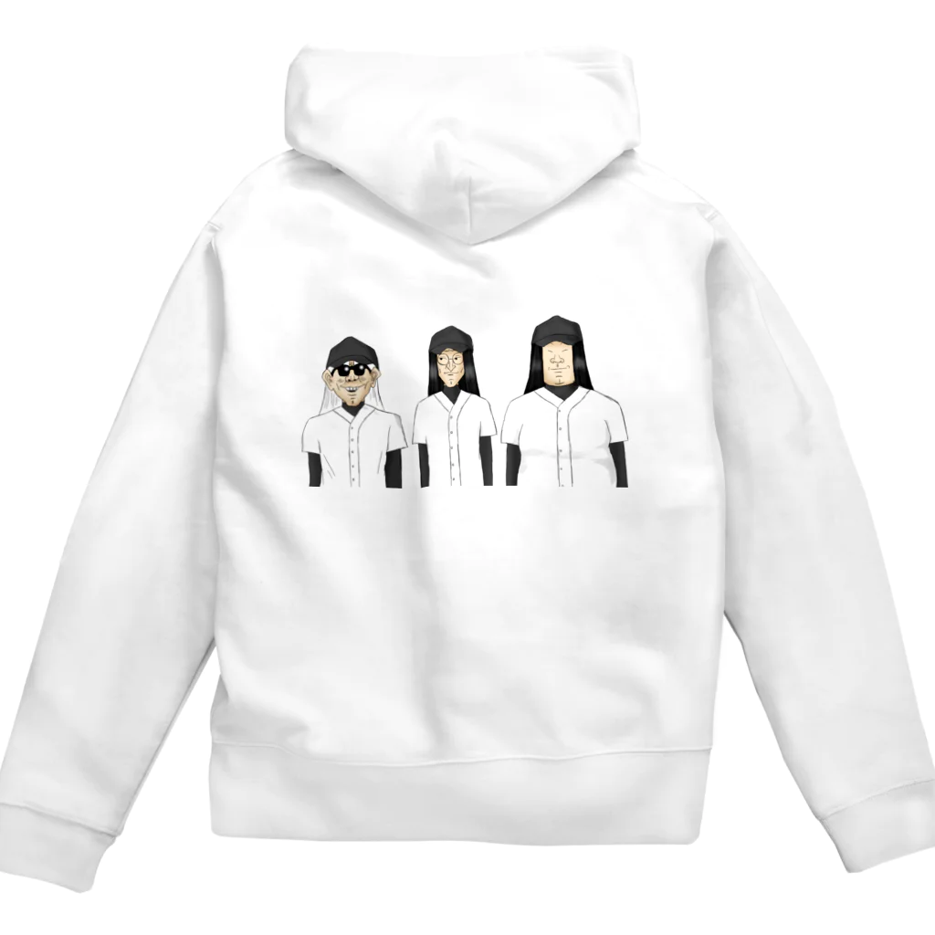 まどりんちゃんねる 公式オリジナルグッズのロン毛で甲子園 Zip Hoodie