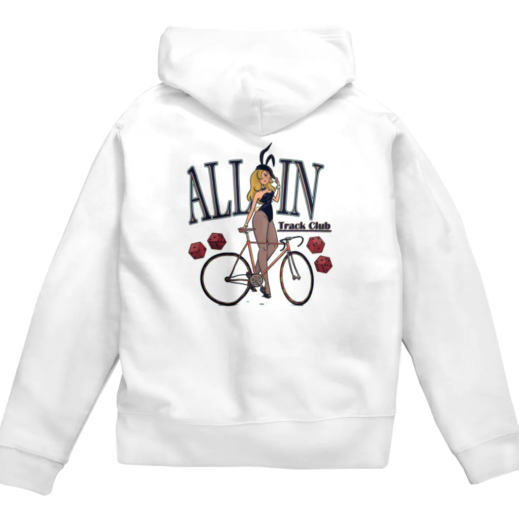 nidan-illustrationの"ALL IN -Track Club-" Zip Hoodie