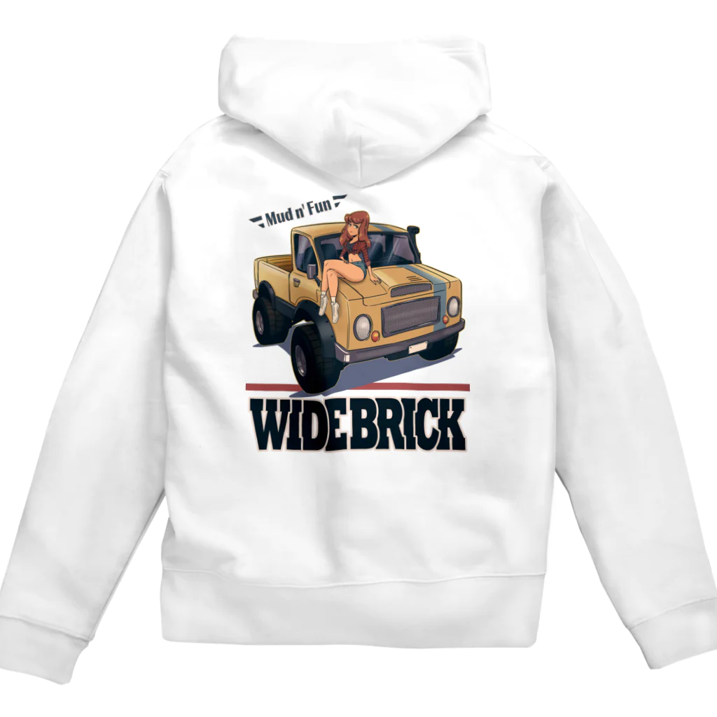 nidan-illustrationの"WIDE BRICK" Zip Hoodie