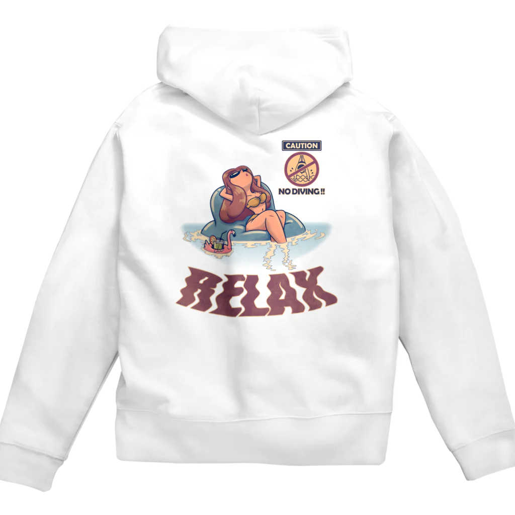 nidan-illustrationの"RELAX" Zip Hoodie