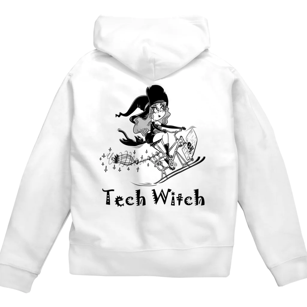 nidan-illustrationの“Tech Witch” ジップパーカー