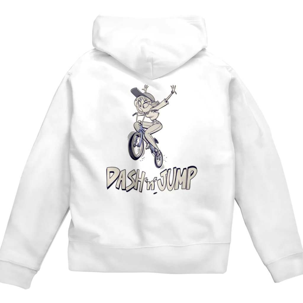 nidan-illustrationの"DASH 'n' JUMP" Zip Hoodie