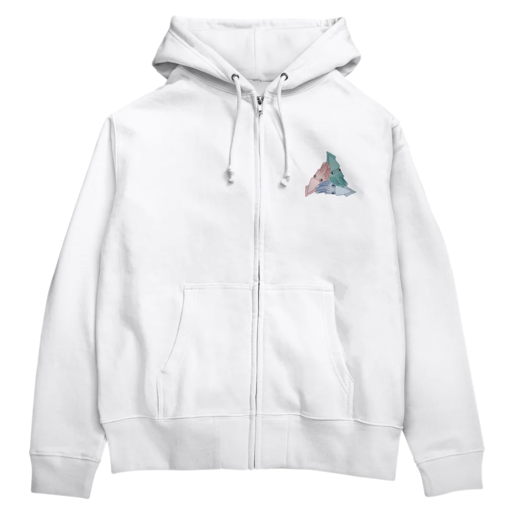 みかんのイカの模様２ Zip Hoodie