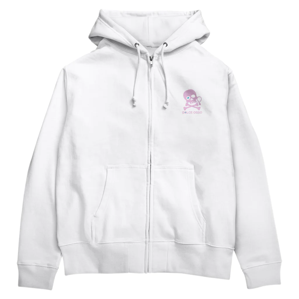 DOLCEOSSOのDOLCE OSSO ”ドルチェ オッソ”　ピンク Zip Hoodie