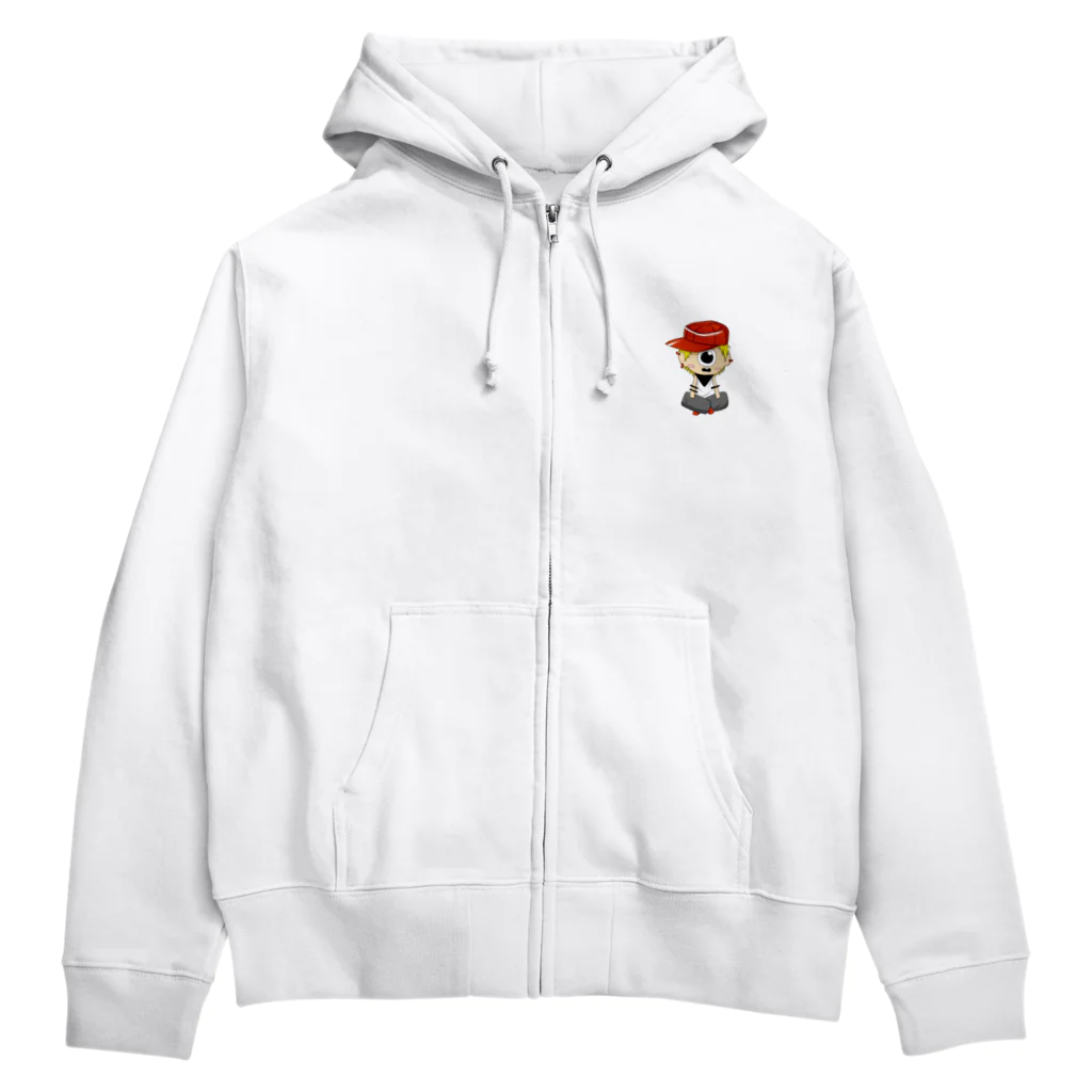 漣帽商店の一つ目帽 Zip Hoodie