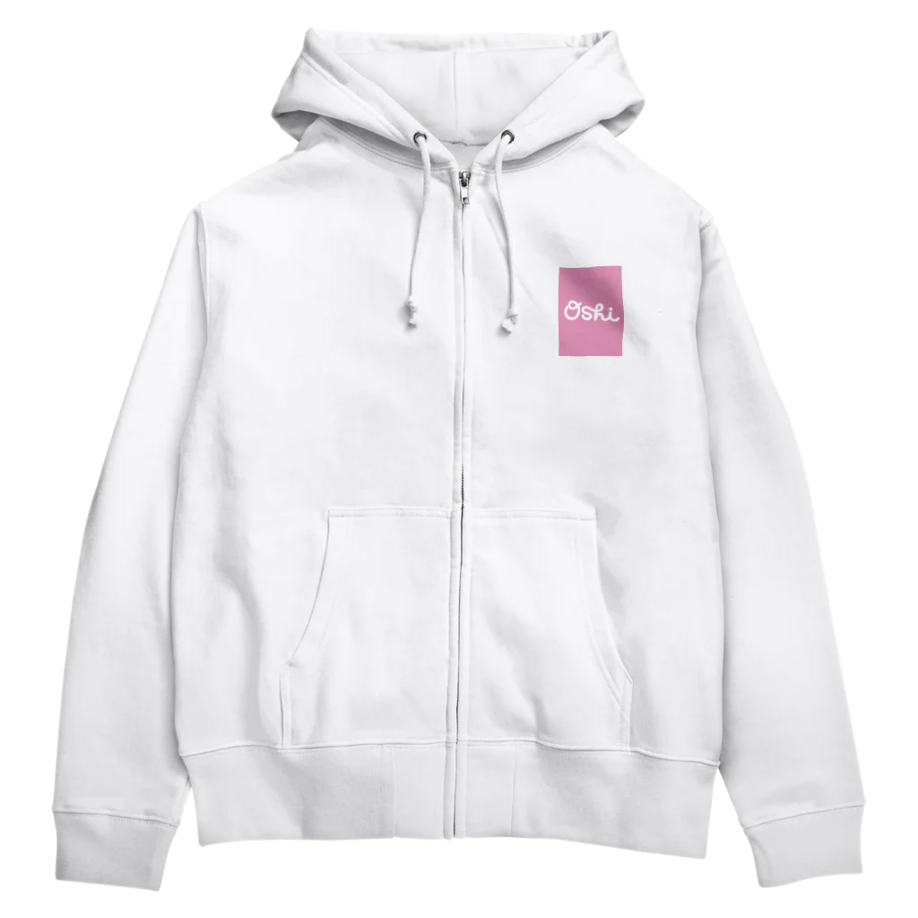 Oshiの•Oshi•  Pink sq Zip Hoodie