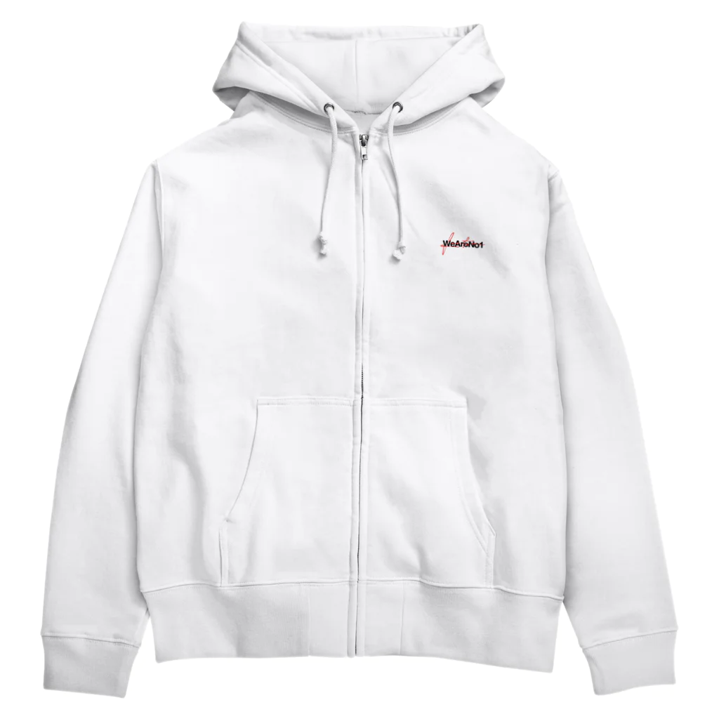 MiNiのWeAreNo1 ジップバーカー white Zip Hoodie