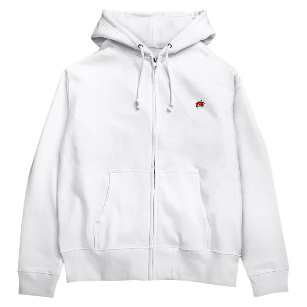 無意識の赤文字🍎🎲明月 ほむらのあかもじちゃん Zip Hoodie