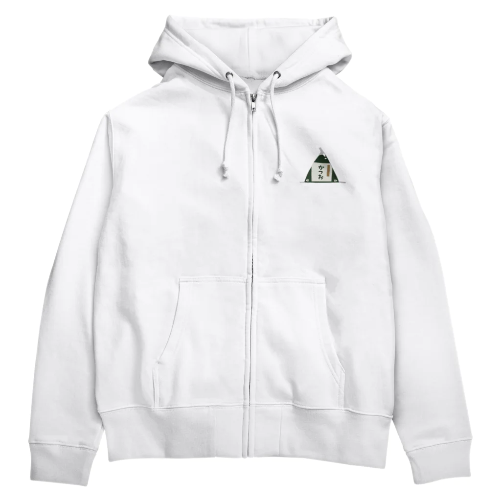 8anna storeの コンビニお握りたち。ラブかつお！ Zip Hoodie