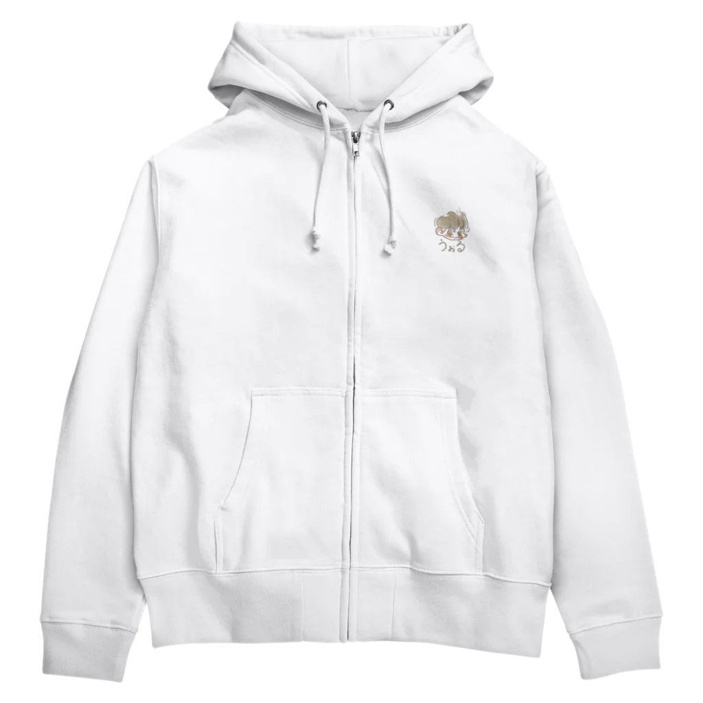 魔法使いになりたいぽっこ🌸のうぉるくんのグッズ Zip Hoodie