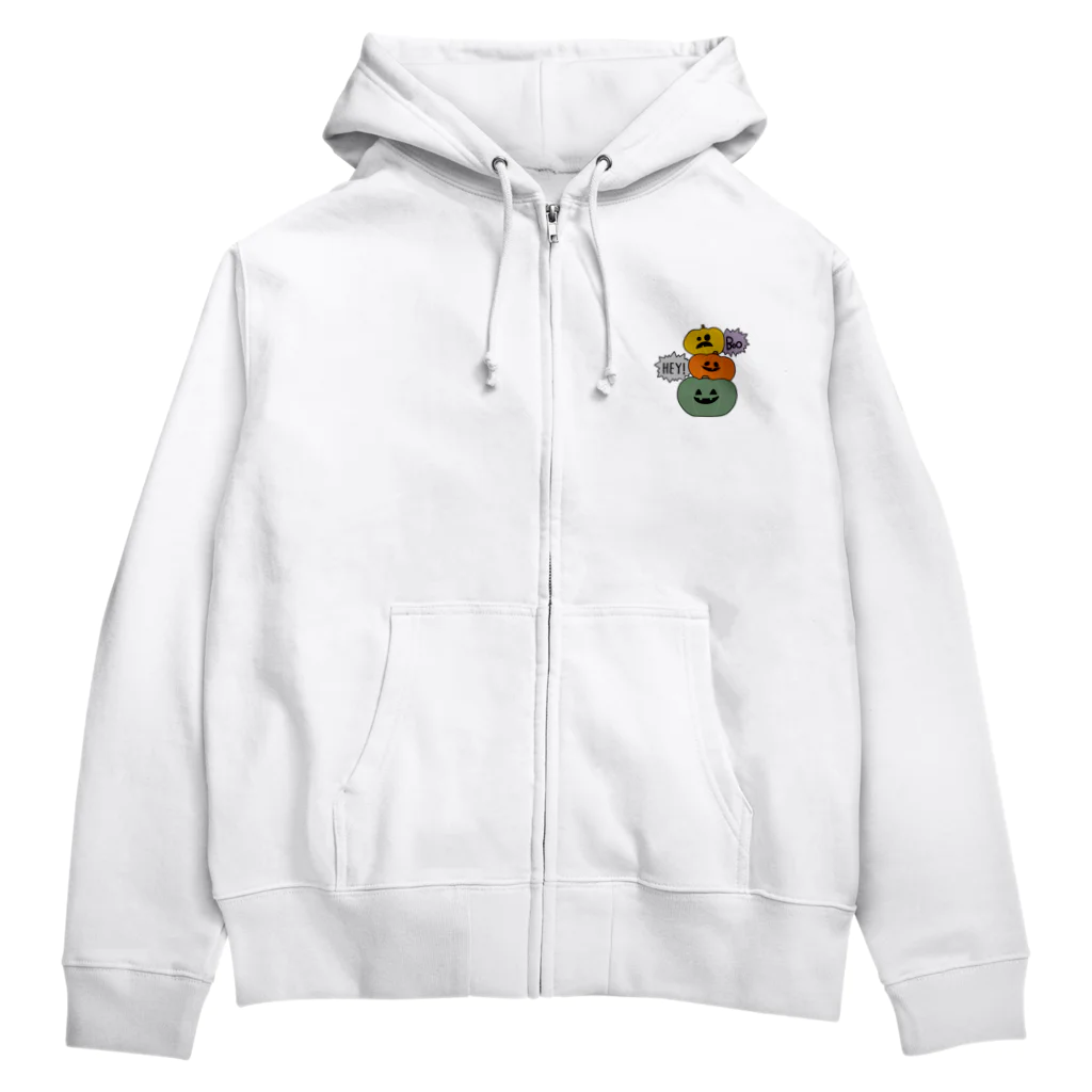 Chotsumaruのかぼちゃズ Zip Hoodie