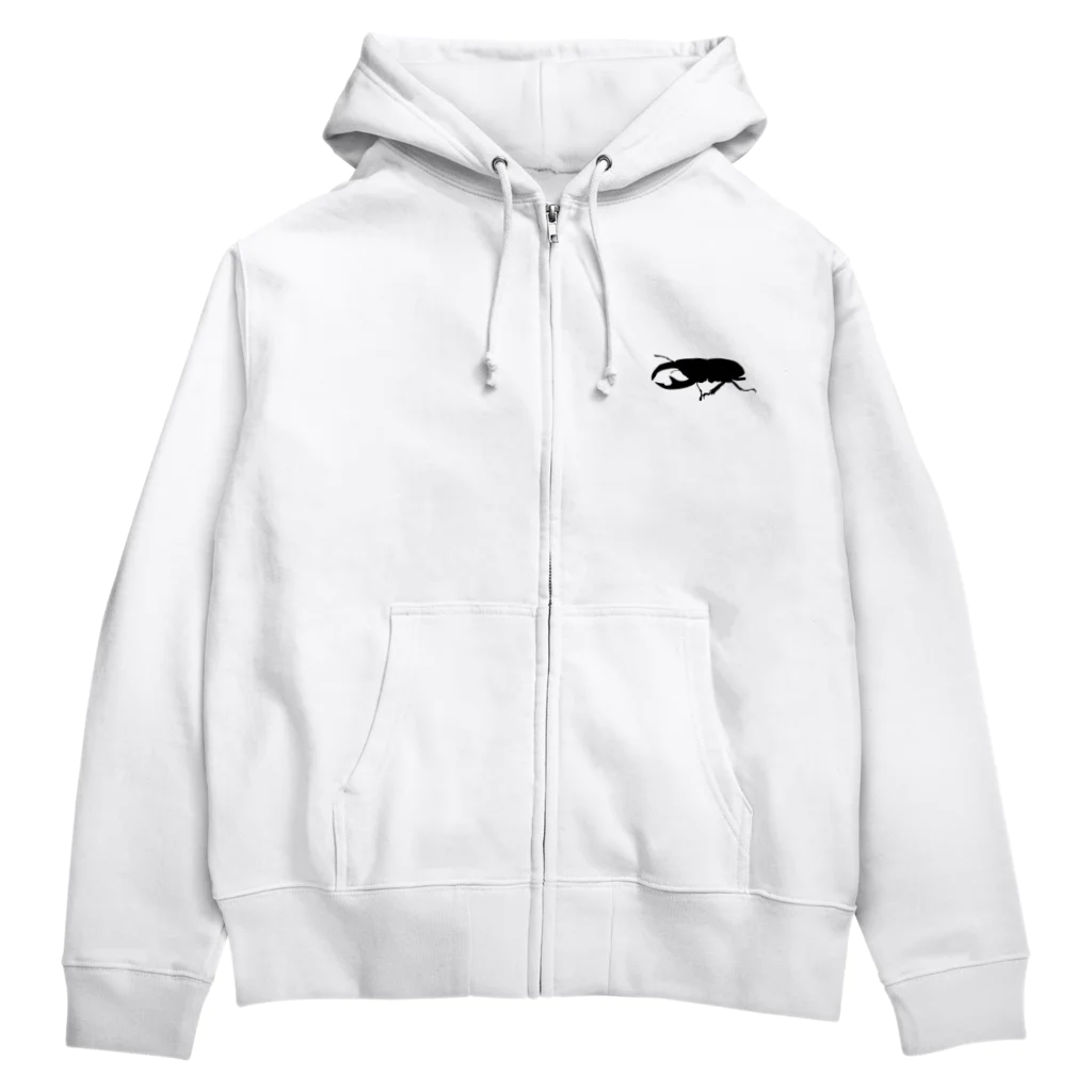 Beejouxのクワガタが大好きだ(ブラックデザイン) Zip Hoodie