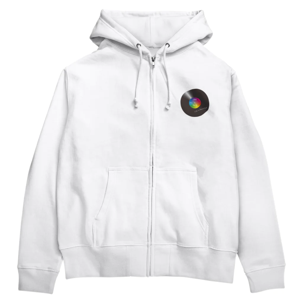 なないろ工房のなないろレコード Zip Hoodie