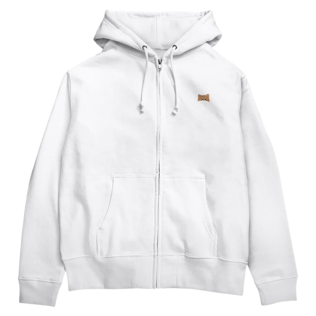 縫橋の秩序あるしばいぬ Zip Hoodie