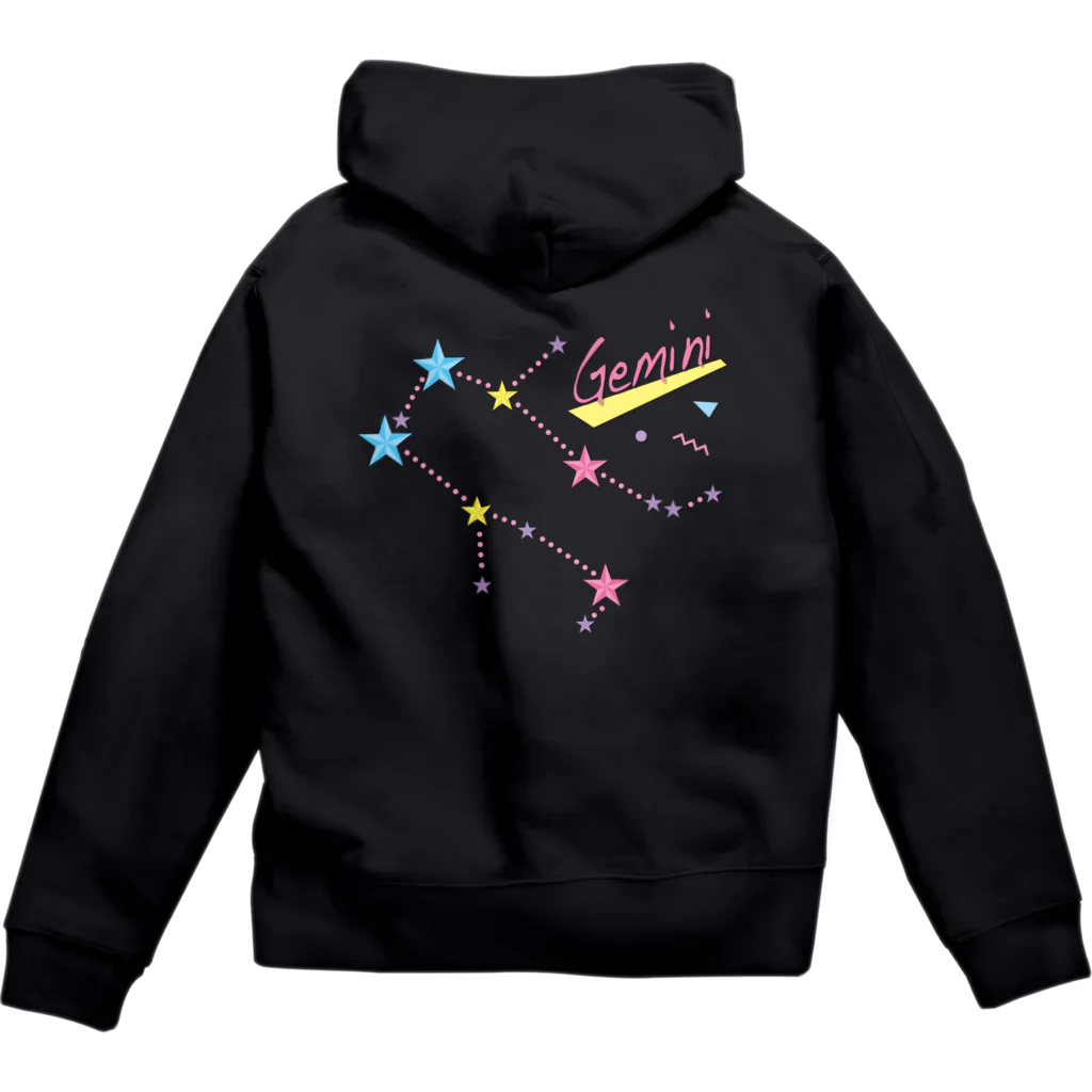 tomokomiyagamiのスタースタッズ星座　双子座 Zip Hoodie