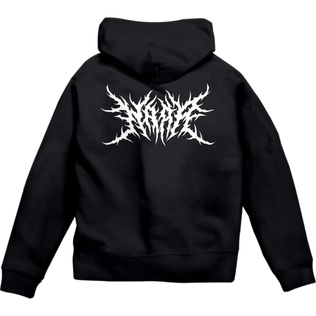 Toshihiro Egawa Artのデスメタル奈良/ DEATH METAL NARA Zip Hoodie