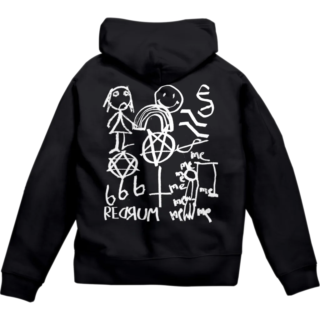 SHOP TのChildren's scribbles. Zip Hoodie