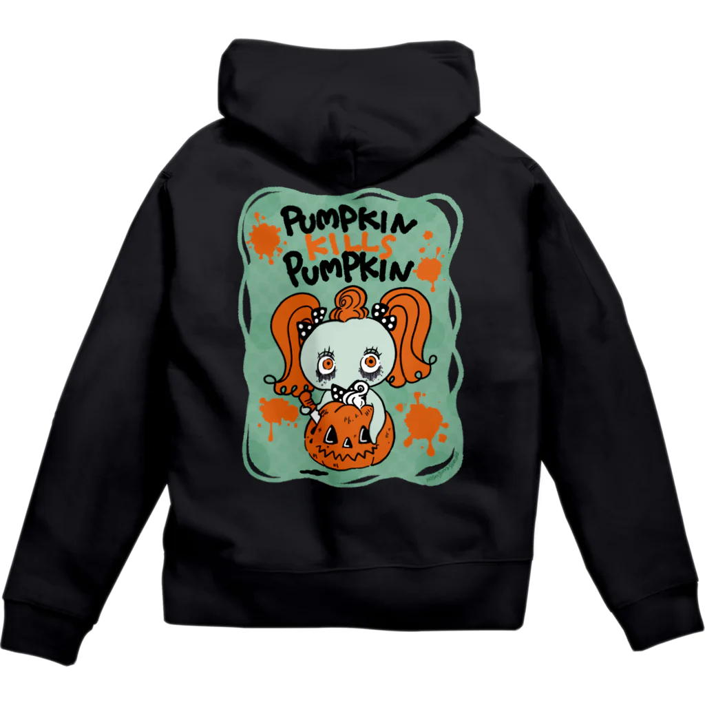 Cast a spell !! by Hoshijima SumireのPUMPKIN KILLS PUMPKIN Zip Hoodie