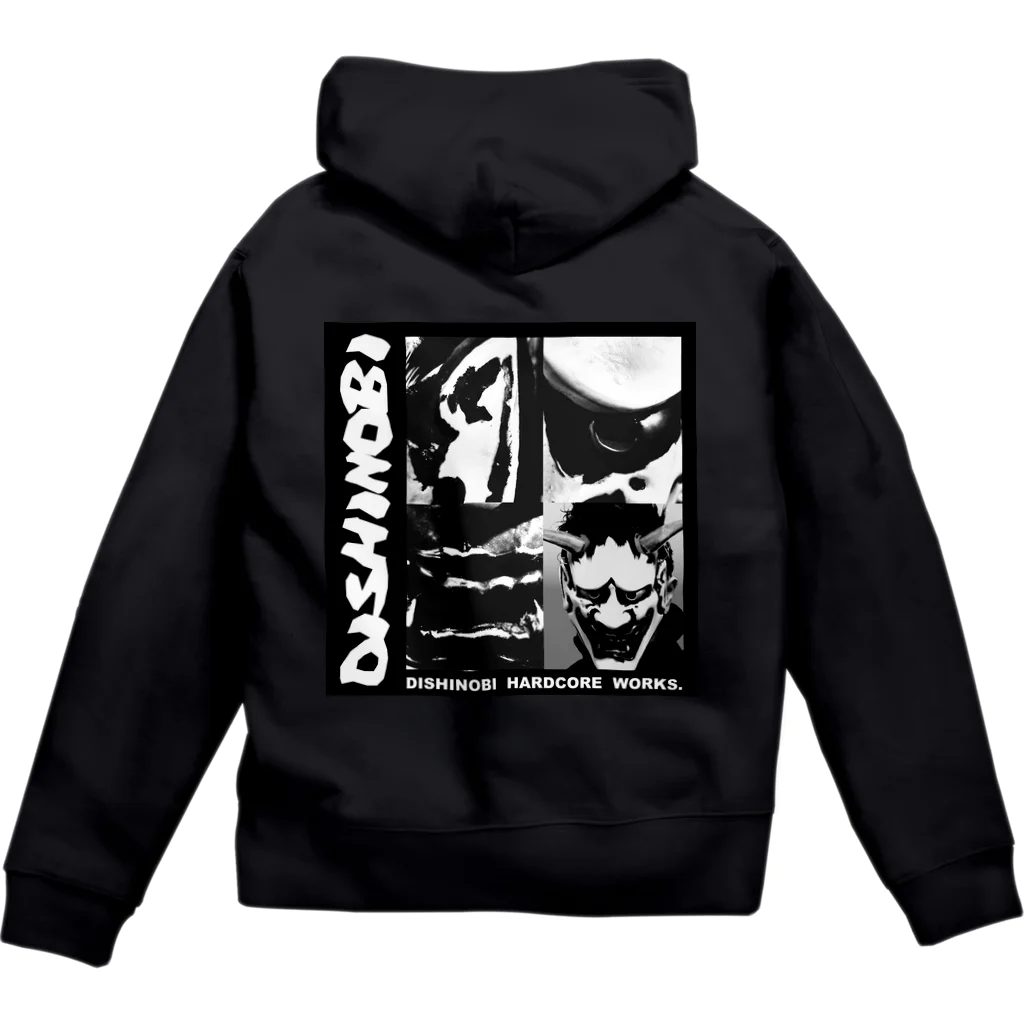 DISHINOBI HARDCORE WORKS.のDISHINOBI オマージュ Zip Hoodie