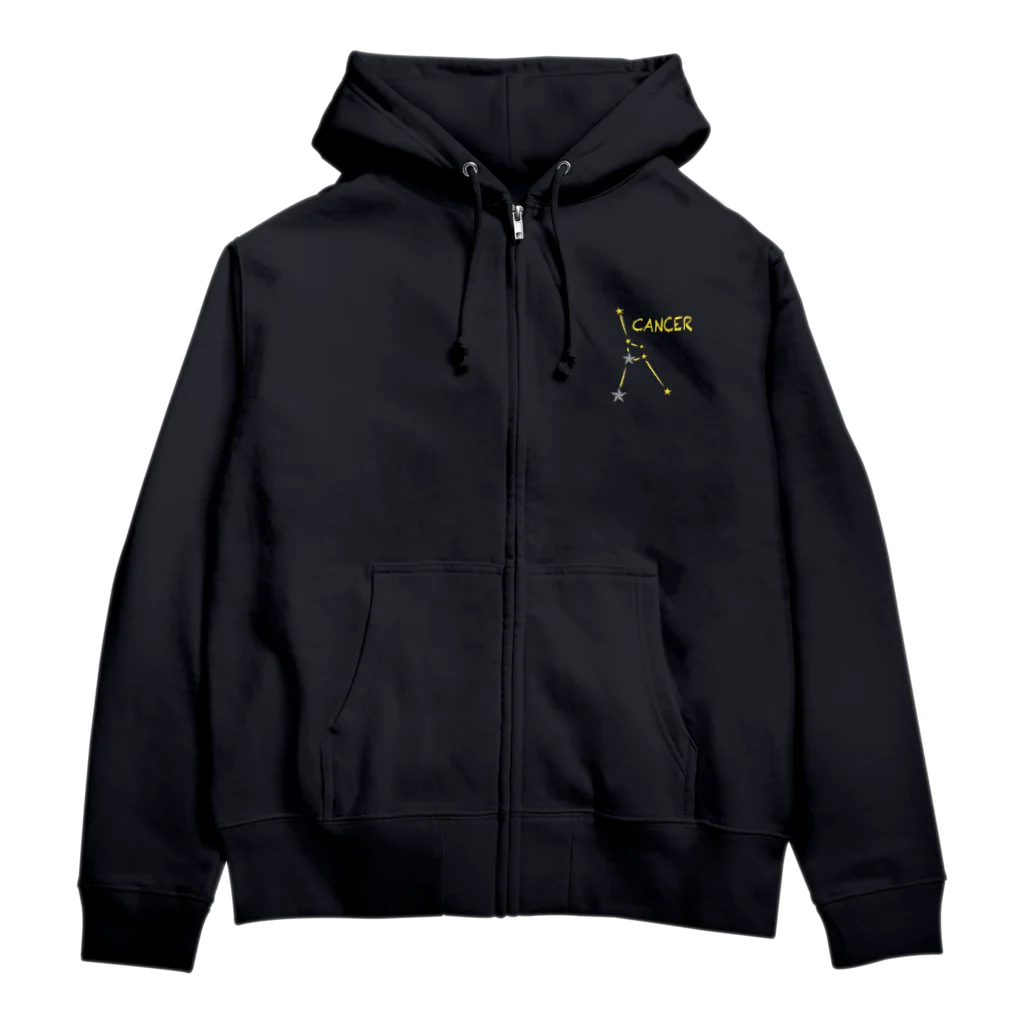 tomokomiyagamiのスタースタッズ星座　蟹座 Zip Hoodie