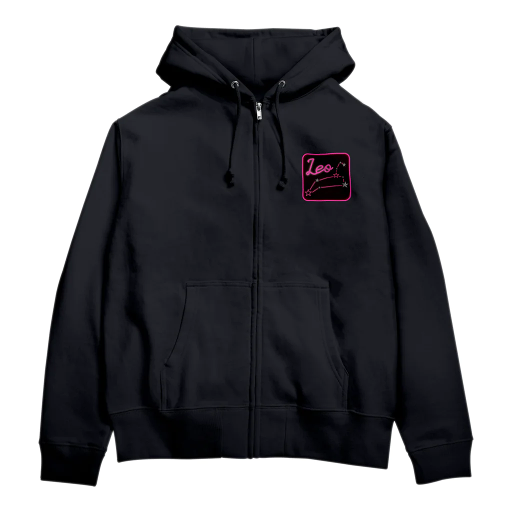 tomokomiyagamiのスタースタッズ星座　獅子座 Zip Hoodie