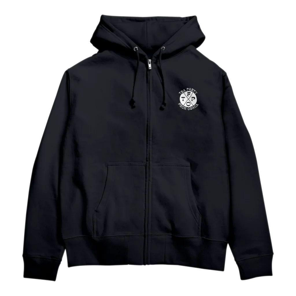 TEA PARTY Dance ShopのT・P・F・O ジップパーカー Black Zip Hoodie