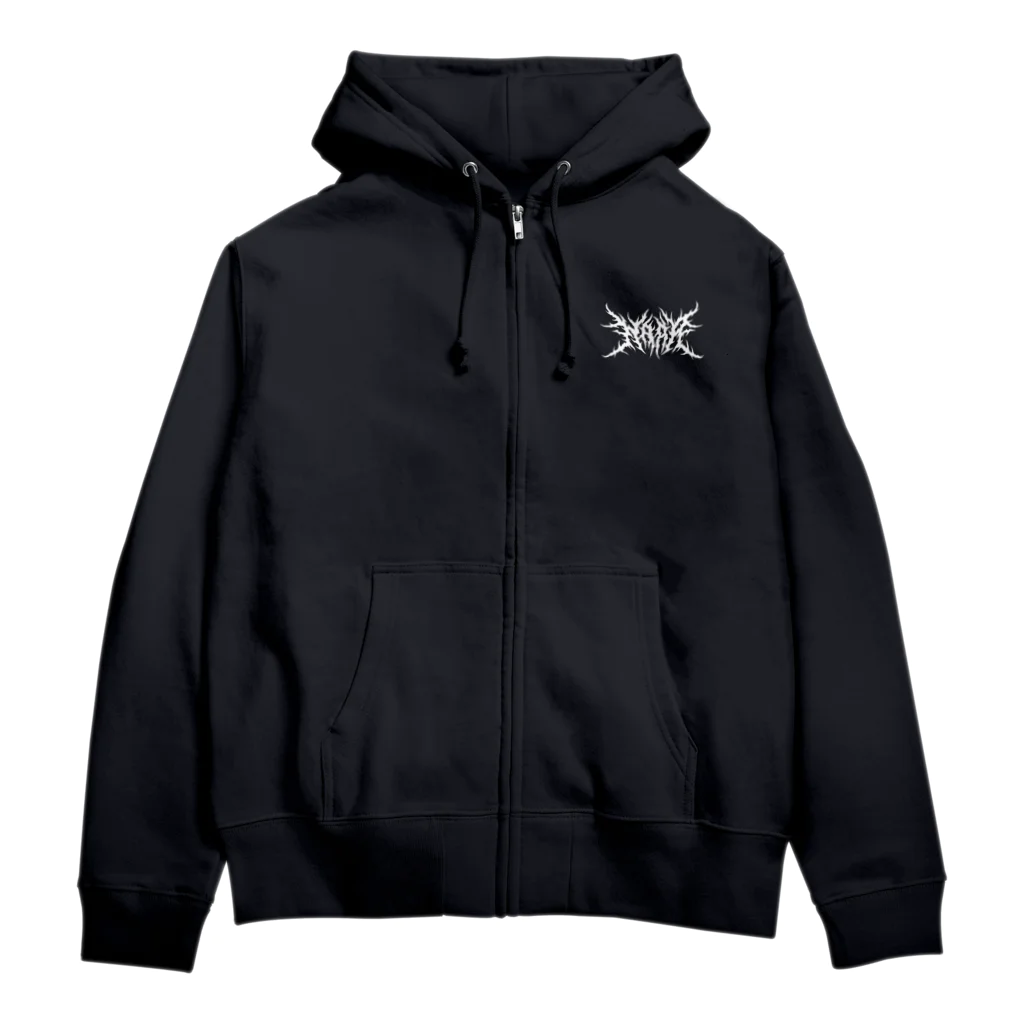 Toshihiro Egawa Artのデスメタル奈良/ DEATH METAL NARA Zip Hoodie