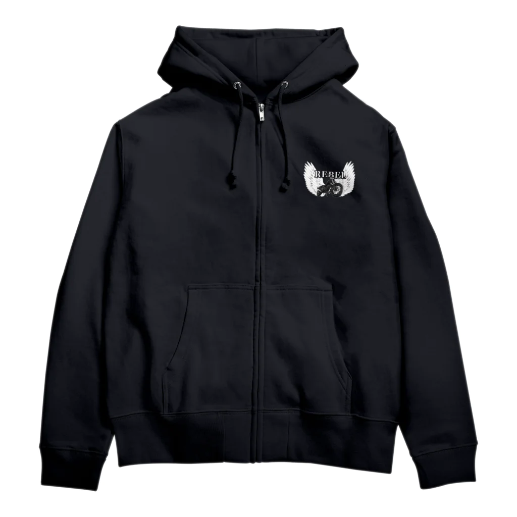 Aym'collectionのウィングREBEL Zip Hoodie